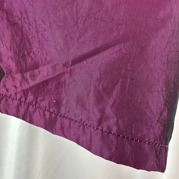 Vintage 90s Shiny Purple Nylon Running Athletic Shorts Pacific Connections XL - Picture 6 of 8